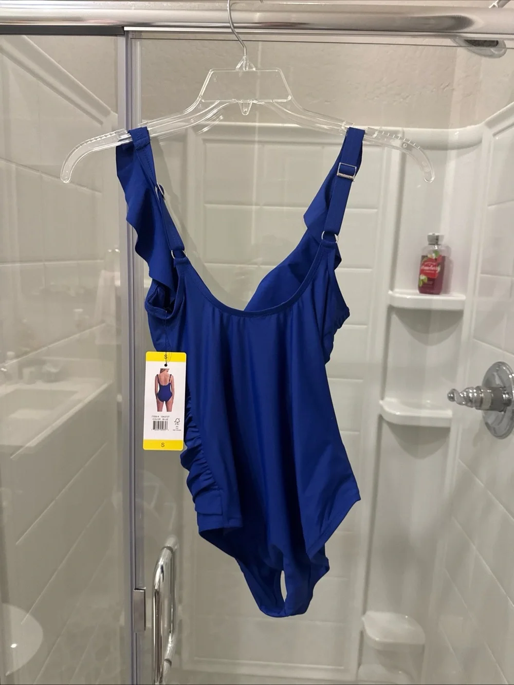 Women’s  One-Piece Swimsuit in Royal Blue - Picture 2 of 7